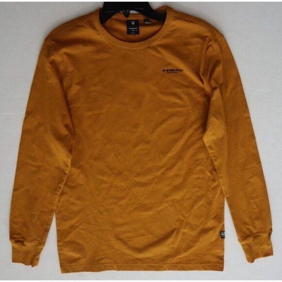G-Star Raw D20448 336 Men's Sz M Vulcan Rust/Burnt Orange L/S Base-R T-Shirt - Picture 8 of 11